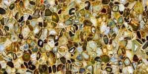 Yellow Agate Semi Precious Stone Slab