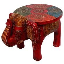 Wooden Elephant Stool