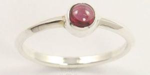 Sterling Silver Garnet Ring
