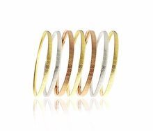 Three Tone Plated Semanario Bangles