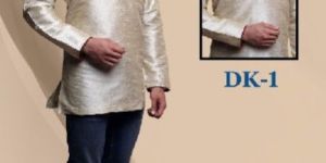 Men Short Embroidered Kurti