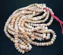 NATURAL PINK OPAL RONDELLE BEADS