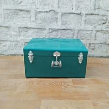 Metal Suitcase with Silver Handle and Lock