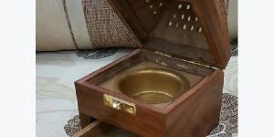 Wooden Pyramid Incense Burner