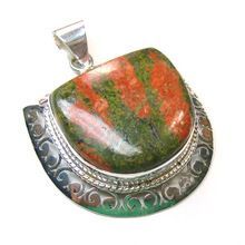 Unakite Gemstone Pendants