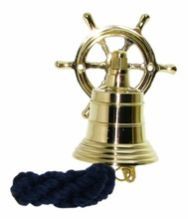 Wheel Brass Ship Bell,