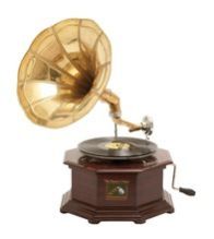 Wooden Beautiful Six Corner Gramophone