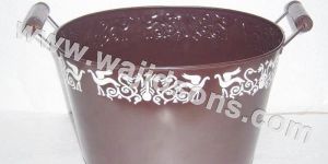 Wood Handle Oval Tub