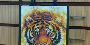 Screen Printed Burlap Bag