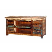 RUSTIC LIVING ROOM T.V. CABINET