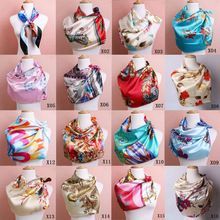 Women Soft Silk Satin Square Women Soft Silk