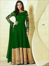 Semi Stitched Embroidered Dress