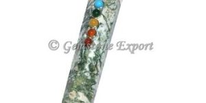 Tree Agate with Merkaba Star Chakra Wand