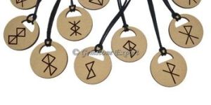 Zodiac Sign Symbols Wooden Pendant