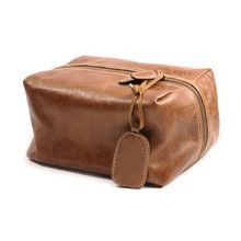 Leather Wash Bag