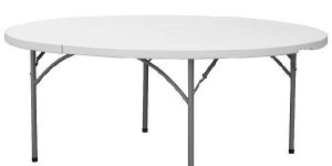 White Round Banquet Tables