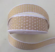 White Golden Ribbon Tassel