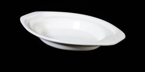 Acrylic White Rice Dish