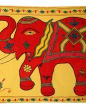 Embroidered Tapestry Wall Hanging