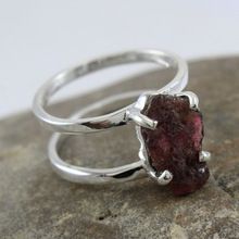 Tourmaline Rough Gemstone Ring