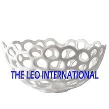 White Color Metal Fruit Bowl