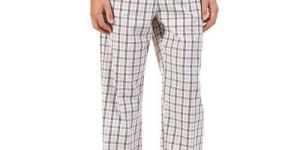 Mens Checked White Pyjama