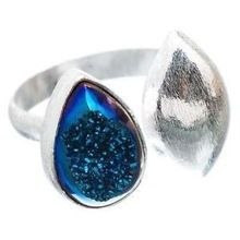 Vermeil Bezel Jewelry Druzy Rings