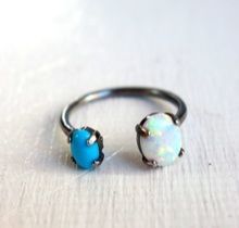 White Opal Ring