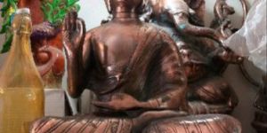 Buddha Gun Metal Statue
