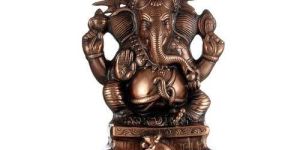Ganesha Gun Metal Statue