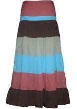 Ladies Long Cotton Fabric Wrap Skirt