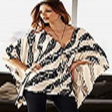 Zebra Print Poncho