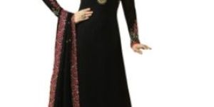 Womens Zari Embroidery Georgette Salwar Kameez