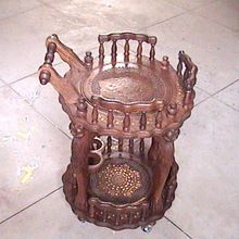 Wooden Hand Tea Coffee Cart Trolley