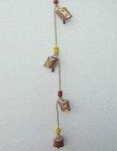 WROUGHT IRON BELL HANGING WINDE CHIME