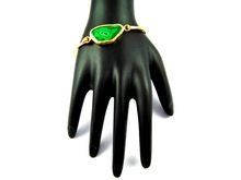 Slice Window Gold Plated Bangle