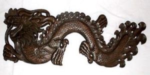 Wooden Carved Hanging Dragon