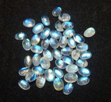 Rainbow Moonstone Calibrated Oval Cabochon