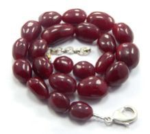 Ruby Quartz Oval Uneven Shape Smooth Tumbled Beads