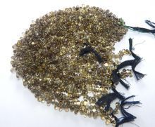 Smoky Quartz Teardrop Beads