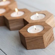 Wooden Tea Light Holder