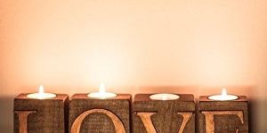 Wooden Candle Holder