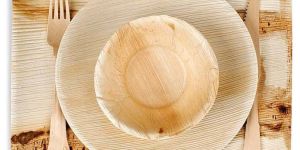 Areca Palm Leaf Round Plate