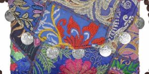 Vintage Handmade Mirror Work Clutch