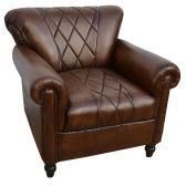 LEATHER PRINTED SOFA SINGLE SEATER