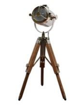 Wooden Tripod Lamp