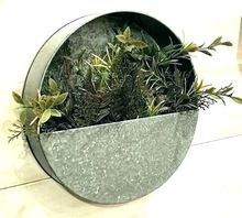 Wall Pocket Planter Galvanized Metal Planters