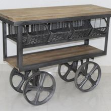 Wood Kitchen Cart Trolley