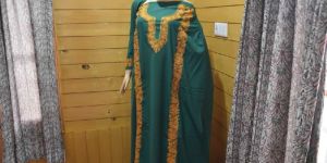 Green Kashmiri Embroidered Unstitched Suit Fabric