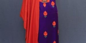 Purple Kashmiri Embroidered Unstitched Suit Fabric